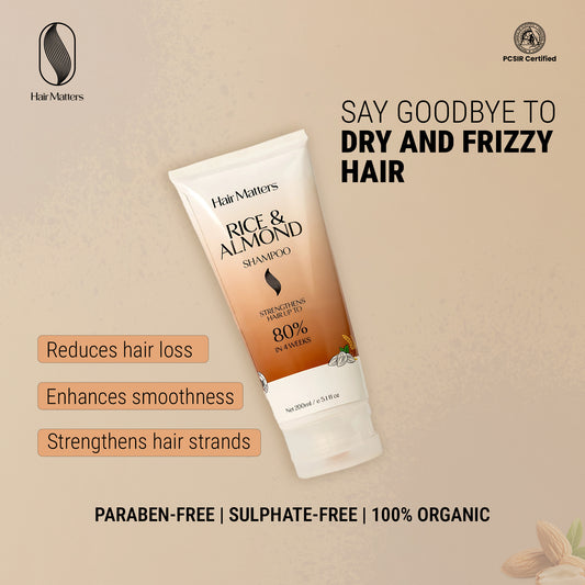 Rice & Almond Shampoo Nourishing Cleanse for All Hair Types