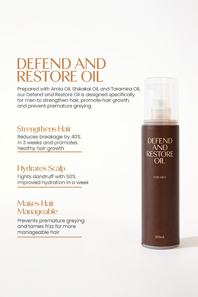 Defend & Restore Oil for Men Strong Healthy Scalp
