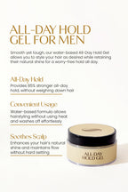 All Day Hold Gel for Men Long Lasting Hair Style