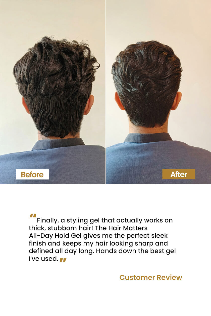 All Day Hold Gel for Men Long Lasting Hair Style