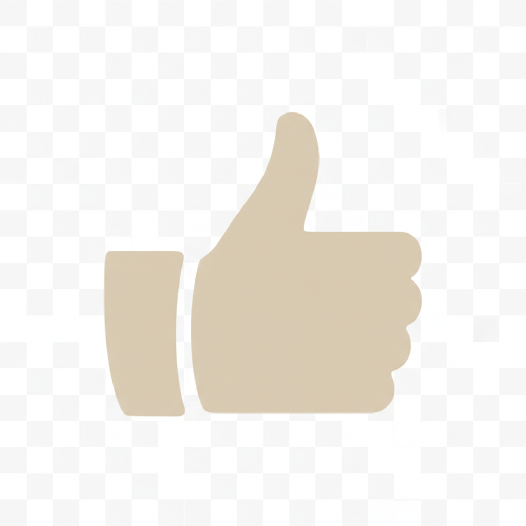 generate c9cfba coor thumb up icon without any background and also make more beautifull 