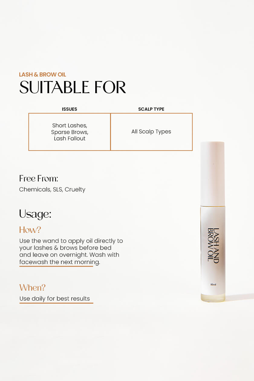 Lash & Brow Oil for Longer and Fuller Brows