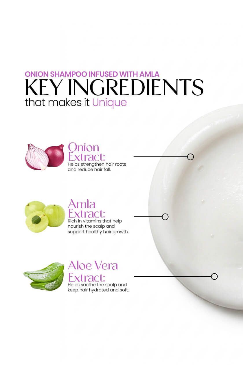 Onion Conditioner Infused with Amla for Soft Hair