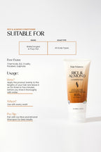 Rice & Almond Conditioner for Deep Moisture for Dry Hair
