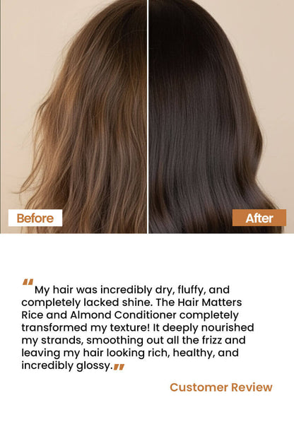 Rice & Almond Conditioner – Deep Moisture for Dry Hair