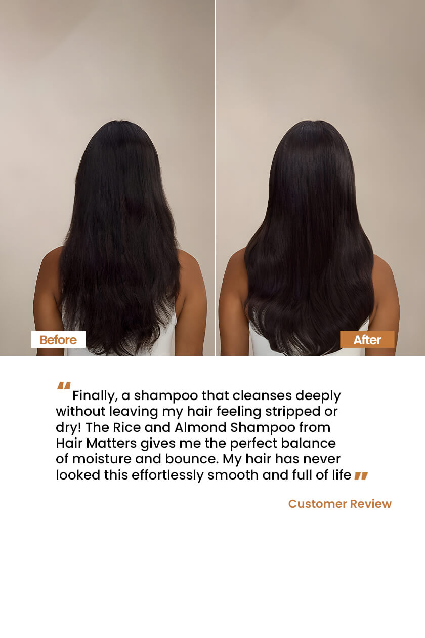 Rice & Almond Shampoo for Strong Healthy Hair