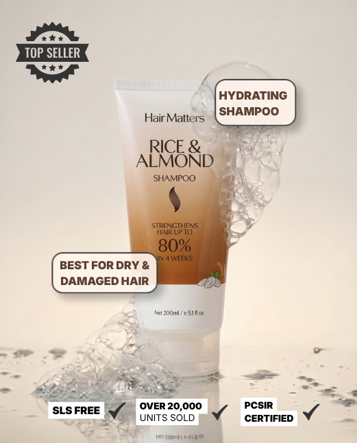 Rice & Almond Shampoo for Strong Healthy Hair Hair-Matters Main image